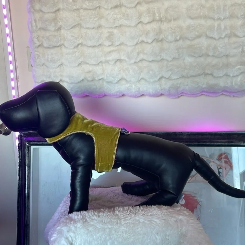 Stylish Black and Tan Dog Harness